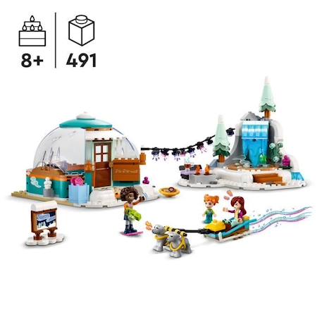 LEGO® Friends 41760 Les Vacances en Igloo - Jouets d'Hiver avec Chiens de Traîneau - Mixte - 8 ans et plus BLEU 2 - vertbaudet enfant 