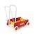 Chariot de marche en bois avec frein - BRIO - Rouge et Jaune - Mixte - A partir de 9 mois ROUGE 2 - vertbaudet enfant 