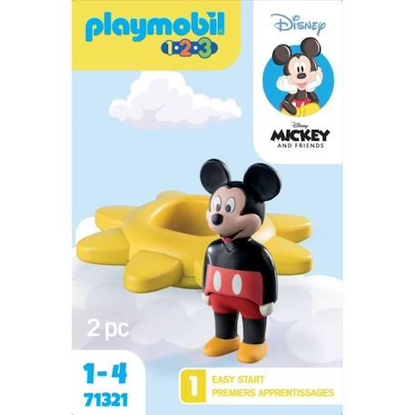 PLAYMOBIL 1.2.3 - 71321 - Mickey et Toupie soleil - Disney - Pour les tout-petits 18-36 mois BLANC 6 - vertbaudet enfant 