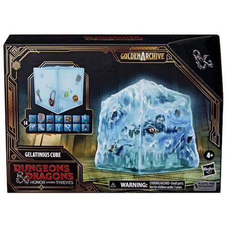 Figurine Donjons & Dragons L'honneur des voleurs HASBRO - Cube gélatineux 15cm avec accessoires BLANC 5 - vertbaudet enfant 