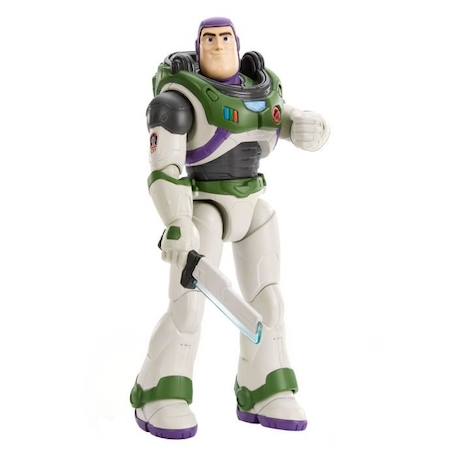 Figurine Buzz l'Éclair Épée Laser - Pixar - MATTEL - Toy Story - Figurine 30cm BLANC 1 - vertbaudet enfant 