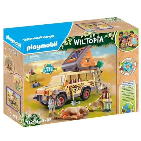 PLAYMOBIL - 71293 - Wiltopia - Explorateurs avec véhicule tout terrain - 98 pièces BLEU 1 - vertbaudet enfant 