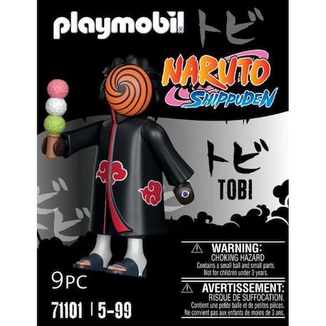 PLAYMOBIL - 71101 - Tobi (Obito) - Naruto Shippuden NOIR 3 - vertbaudet enfant 