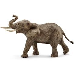 Jouet-Jeux d'imagination-Figurine Schleich 14762 - Éléphant d'Afrique mâle de la savane - 18.7 x 10 x 12.7 cm