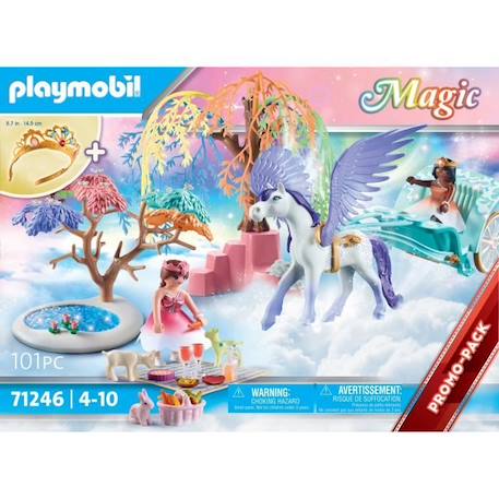 PLAYMOBIL - 71246 - Princesses - Calèche et cheval ailé - 101 pièces - Magic BLEU 4 - vertbaudet enfant 