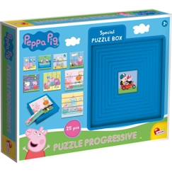Jouet-Jeux éducatifs-Puzzles progressifs Peppa Pig - Boite auto-corrective - LISCIANI