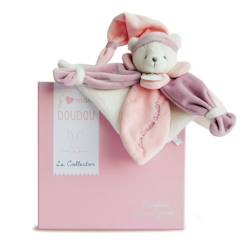 Jouet-Premier âge-Doudous et jouets en tissu-Doudou Ours Rose Collector - DOUDOU ET COMPAGNIE - 24cm - Rose - Fille - Bébé
