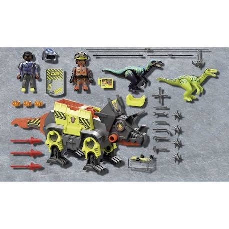 Playmobil - 70928 - Dino Rise - Robot-Dino de Combat - Avec 2 personnages et accessoires JAUNE 4 - vertbaudet enfant 