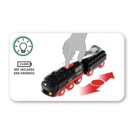 Locomotive à piles à vapeur BRIO World - Ravensburger - Effets de vapeur réalistes - Dès 3 ans - 33884 VERT 3 - vertbaudet enfant 
