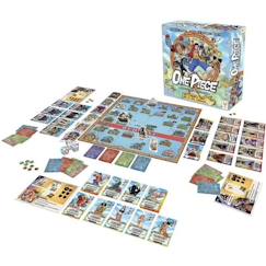 Jouet-Jeux de société-Jeux classiques et de réflexion-Jeu de société stratégie One Piece - TOPI GAMES - 90 pièces - 2 modes de jeu - Cartes Haki