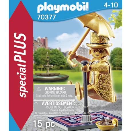PLAYMOBIL - 70377 - Artiste de rue - Gamme Playmobil City Life - Age 4 ans - 15 pièces JAUNE 4 - vertbaudet enfant 