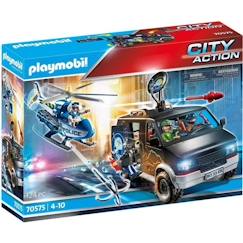 Camion de bandits et policier PLAYMOBIL City Action - Bleu - Mixte - A partir de 4 ans  - vertbaudet enfant