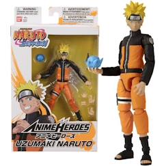 -Figurine Anime Heroes Naruto Uzumaki 17 cm - BANDAI - Collectionnez toutes les figurines Anime Heroes de Bandai