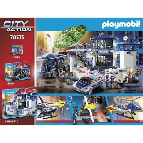 Camion de bandits et policier PLAYMOBIL City Action - Bleu - Mixte - A partir de 4 ans BLEU 4 - vertbaudet enfant 