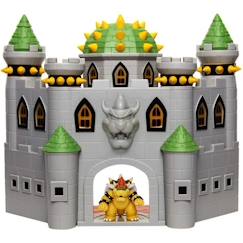 -Playset Château de Bowser - JAKKS PACIFIC - Super Mario - Figurine de Bowser - Effets sonores - Mécanismes fonctionnels