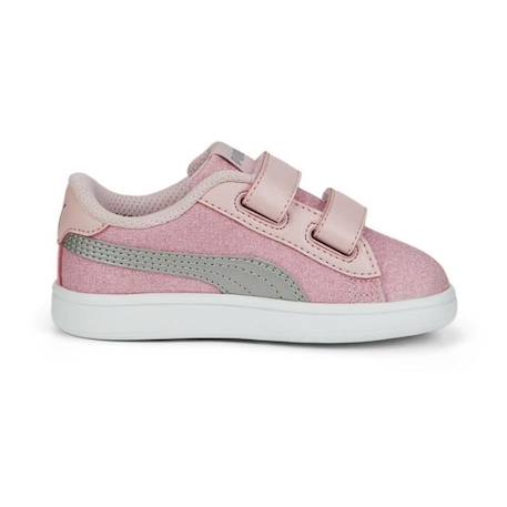 Basket Puma SMASH V2 GLITZ GLAM Bébé - Rose ROSE 3 - vertbaudet enfant 