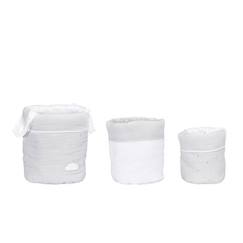 Lot de 3 paniers de rangement en coton  - vertbaudet enfant