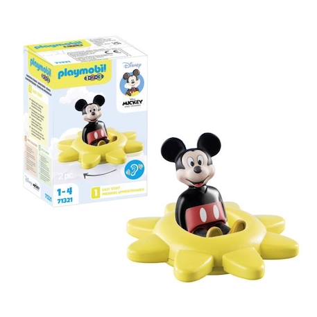 PLAYMOBIL 1.2.3 - 71321 - Mickey et Toupie soleil - Disney - Pour les tout-petits 18-36 mois BLANC 3 - vertbaudet enfant 