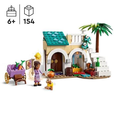 LEGO® Disney Wish 43223 Asha dans la Ville de Rosas, avec Poupée Asha, Jouet de Chèvre Valentino et Figurine Star, Film Wish BLANC 2 - vertbaudet enfant 