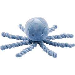 NATTOU Doudou Pieuvre Lapidou Infinity - 23 cm - 100% polyester - Bleu  - vertbaudet enfant