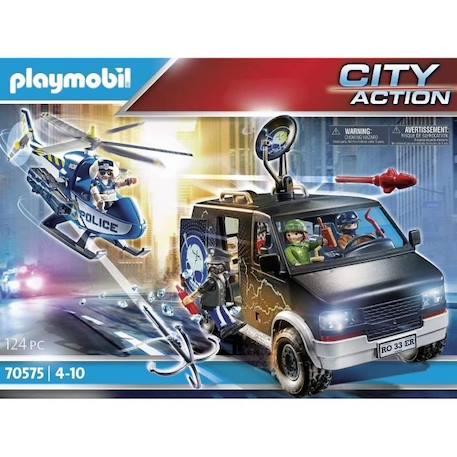 Camion de bandits et policier PLAYMOBIL City Action - Bleu - Mixte - A partir de 4 ans BLEU 3 - vertbaudet enfant 