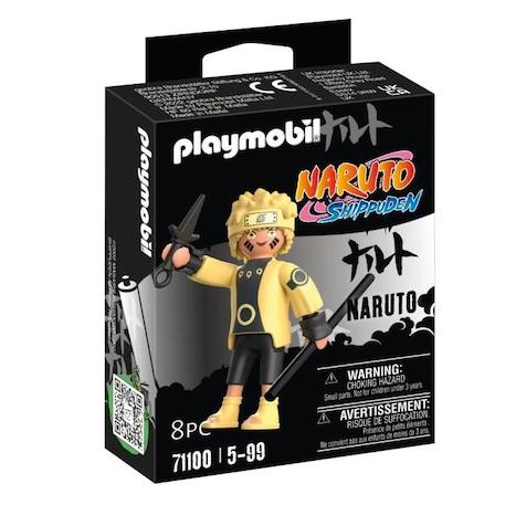 PLAYMOBIL - Naruto Shippuden - Naruto Rikudou Sennin Mode - Figurine de Collection avec Accessoires BLEU 1 - vertbaudet enfant 