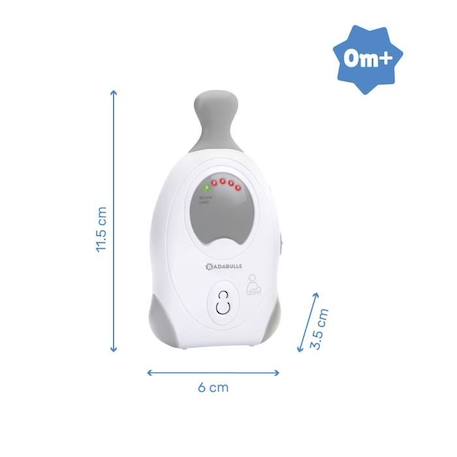 BADABULLE Baby Online 300m Babyphone Audio avec Veilleuse BLANC 3 - vertbaudet enfant 