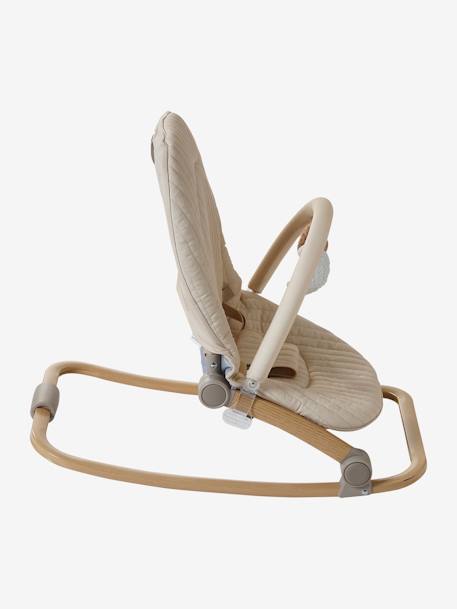 Transat avec arche Babydream écru+gris/blanc+tilleul 10 - vertbaudet enfant 