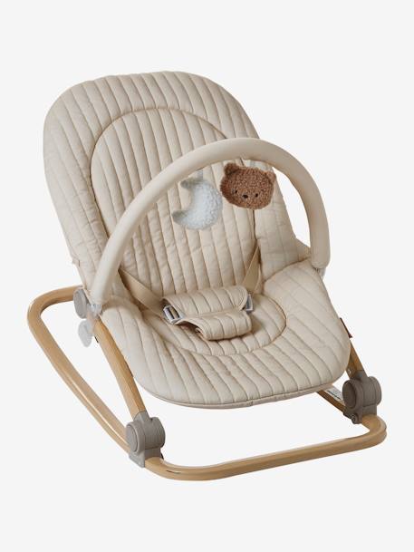 Transat avec arche Babydream écru+gris/blanc+tilleul 5 - vertbaudet enfant 