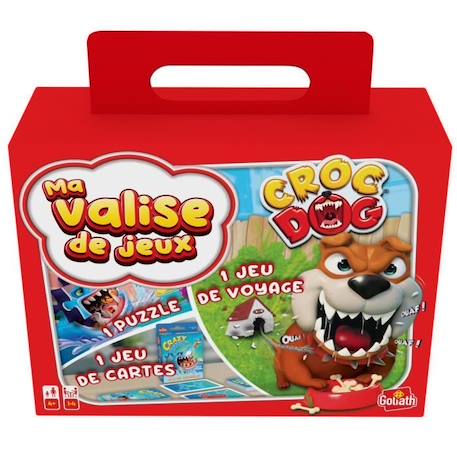 Valisette Multi Jeux 2-Croc Dog Voyage GOLIATH ROUGE 2 - vertbaudet enfant 