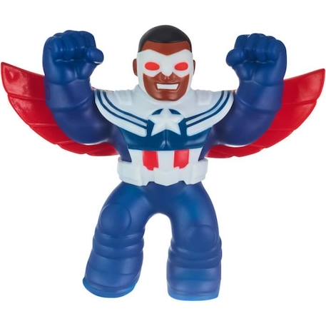 Figurine élastique Sam Wilson Captain America 11 cm - MOOSE TOYS - Goo jit BLEU 1 - vertbaudet enfant 