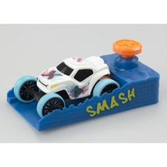 Jouet-Jeux d'imagination-Voitures à friction - EXOST SMASH - Mega Pack Booster - 4 petites voitures, 2 boosters et accessoires