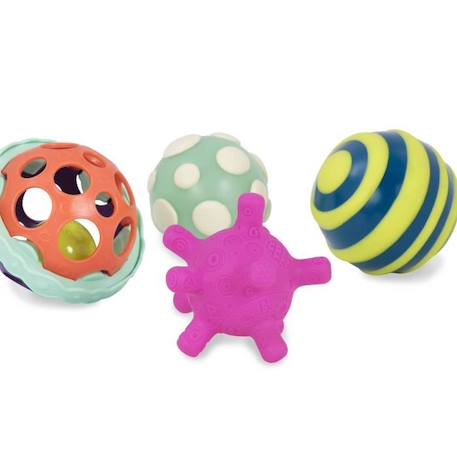 Balles découvertes Petit Jour Ball-A-Balloos - multicolore - 17,5x17,5x9,5 cm ROUGE 3 - vertbaudet enfant 