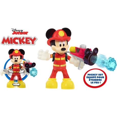 Figurine Pompier Mickey 15 cm - DISNEY - Jouet pour enfants dès 3 ans - MCC20 - Articulée ROUGE 3 - vertbaudet enfant 