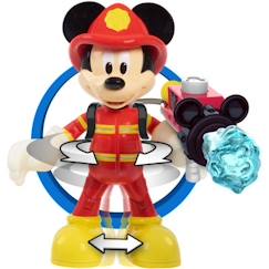 Jouet-Jeux d'imagination-Figurines, mini mondes, héros et animaux-Figurine Pompier Mickey 15 cm - DISNEY - Jouet pour enfants dès 3 ans - MCC20 - Articulée