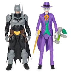 Jouet-Jeux d'imagination-Figurines, mini mondes, héros et animaux-BATMAN - BATTLE PACK Figurine 30 CM Batman VS Le Joker - Batman Adventures