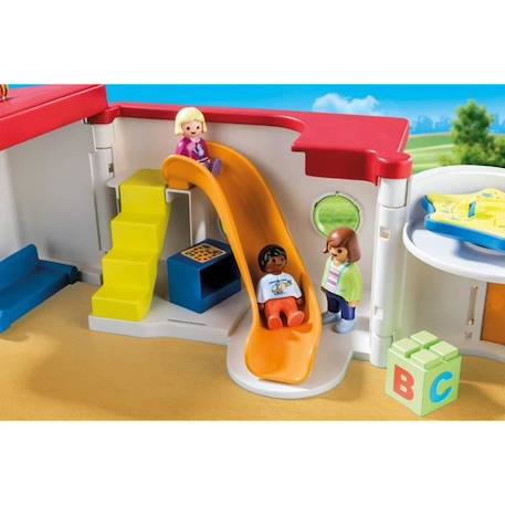 PLAYMOBIL - Garderie transportable - Bleu - Playmobil 1.2.3 - Pour Enfant de 18 mois et plus BLEU 4 - vertbaudet enfant 