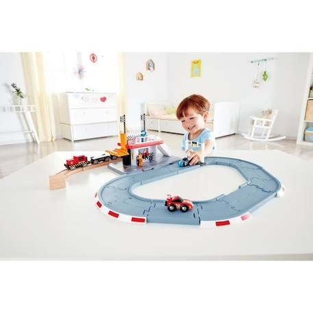 Train - HAPE - E3734 - Multicolor - Rouge et gris - Garçon - 3 ans BLEU 2 - vertbaudet enfant 