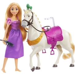 Jouet-Poupons et poupées-Princesse Disney  - Coffret Raiponce Et Maximus  - Poupées Mannequins - 3 Ans Et +