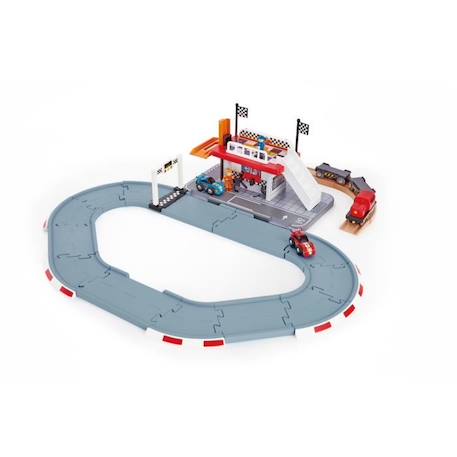 Train - HAPE - E3734 - Multicolor - Rouge et gris - Garçon - 3 ans BLEU 1 - vertbaudet enfant 