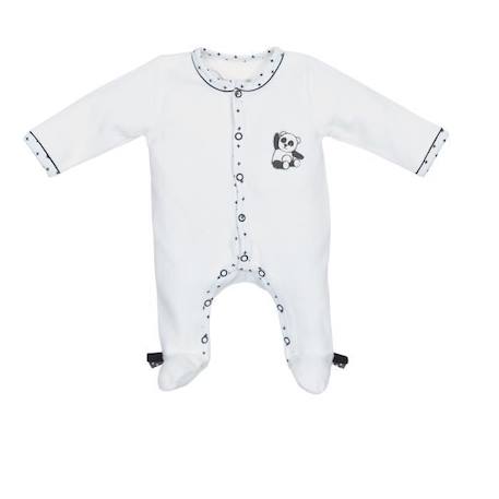 Pyjama bébé à  manches longues en velours  - vertbaudet enfant