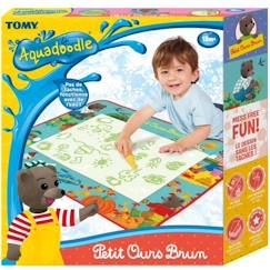 -Tapis Aquadoodle - Petit Ours Brun - Dessin - 4 Saisons - Stylo à eau - Pinceau - Bac à eau