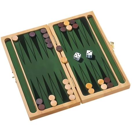 Jeu de plateau - GOKI - GOKI Backgammon - Vert - Mixte - 6 ans et plus VERT 1 - vertbaudet enfant 