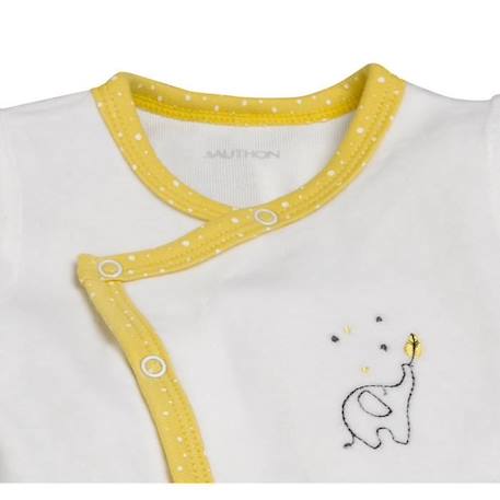 Pyjama bébé en velours BLANC 2 - vertbaudet enfant 