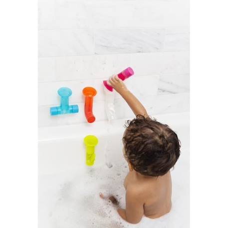 Jeu de tuyaux pour le bain BOON PIPES - Multicolore - A partir de 12 mois JAUNE 3 - vertbaudet enfant 