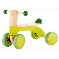 Jouet-Jeux de plein air-Tricycles, draisiennes et trottinettes-Tricycle bois sans pédale - HAPE - Draisienne à 4 roues - Vert - Mixte - A partir de 12 mois