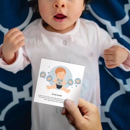 Cartes bébé signe - mes émotions - L'Atelier Gigogne - apprendre à signer avec bébé BLANC 1 - vertbaudet enfant 