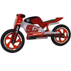 Jouet-Jeux de plein air-Tricycles, draisiennes et trottinettes-Draisienne moto Marc Marquez - KIDDIMOTO - Rouge - Enfant - 3 ans