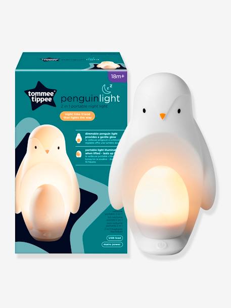 Veilleuse Portable 2-en-1 Pingouin pour chambre d'enfant avec Lumière d'¼uf Portable Pingouin blanc 5 - vertbaudet enfant 