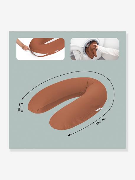Coussin de maternité Doomoo beige imprimé+Buddy ethnic+Buddy taupe+Tetra sand+Tetra terra+vert 31 - vertbaudet enfant 